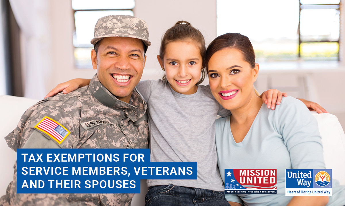 Tax exemptions for Service Members, Veterans and their spouses